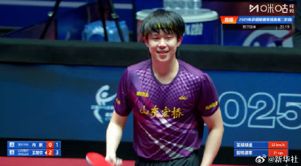 继续加油!王楚钦男单再取胜 继续加油!王楚钦男单再取胜