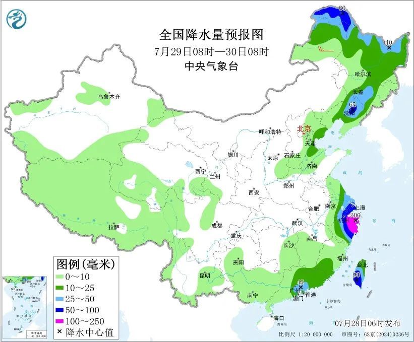东北华北有强降水！台风“竹节草”趋向华东沿海