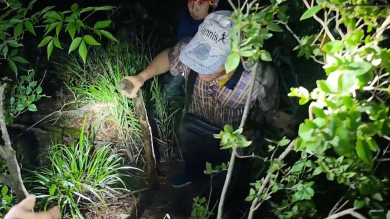 江西庐山：两名7旬老人夜困深山 消防公安联合救援