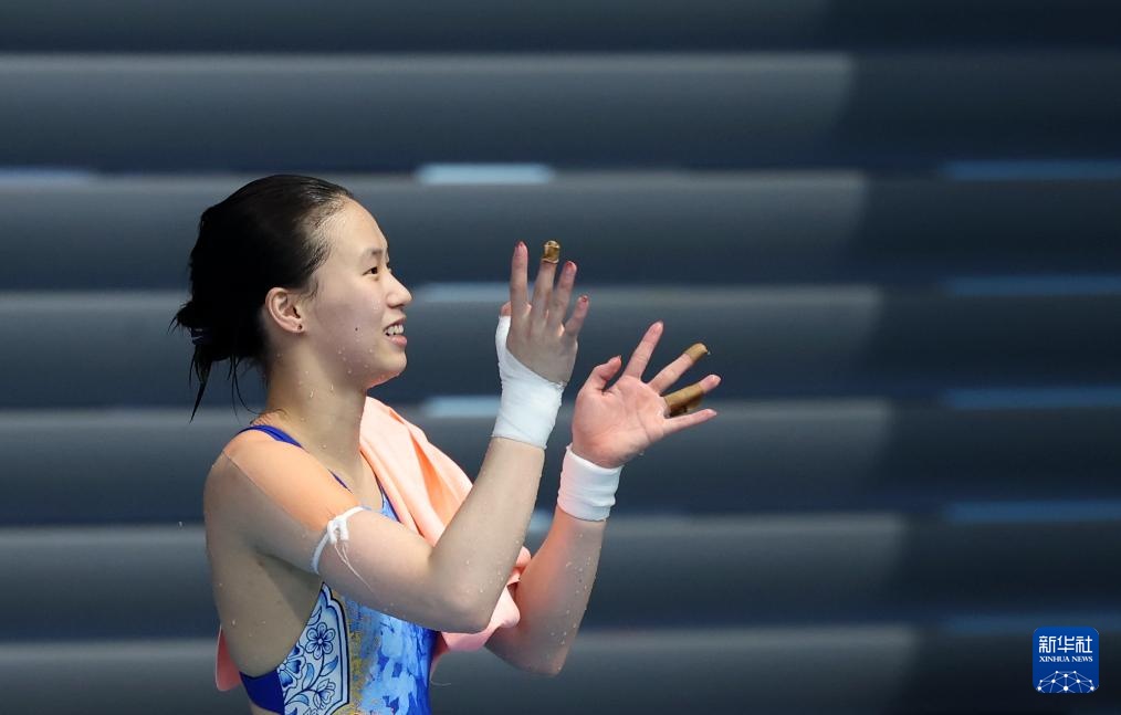 游泳世锦赛——女子双人10米台:陈芋汐/掌敏洁夺冠 游泳世锦赛——女子双人10米台:陈芋汐/掌敏洁夺冠