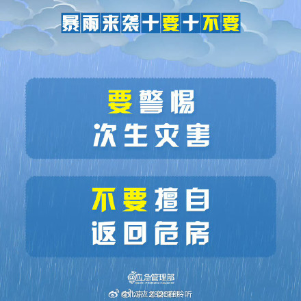 暴雨来袭十要十不要 须记牢