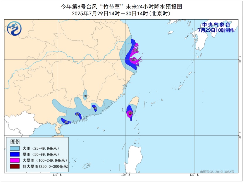 注意！台风“竹节草”已进入24小时警戒线！福州未来几天天气……