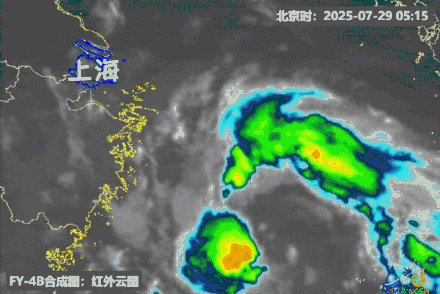 台风“竹节草”或在上海奉贤到浦东新区南部一带二次登陆