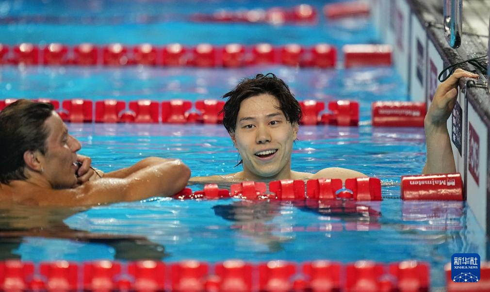 游泳世锦赛——男子100米蛙泳:覃海洋夺冠 游泳世锦赛——男子100米蛙泳:覃海洋夺冠