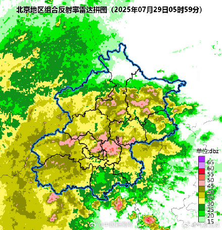北京今天早晨至上午仍有中到大雨