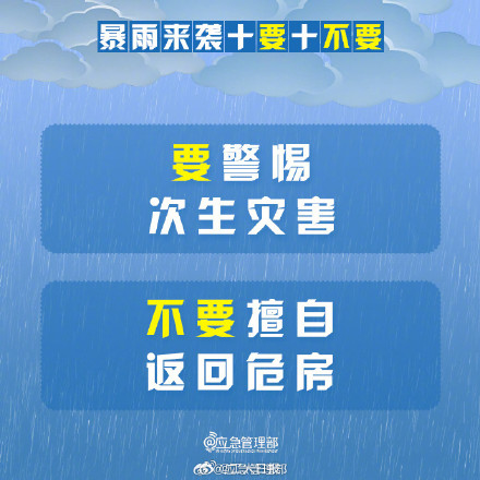 暴雨来袭，10要10不要！