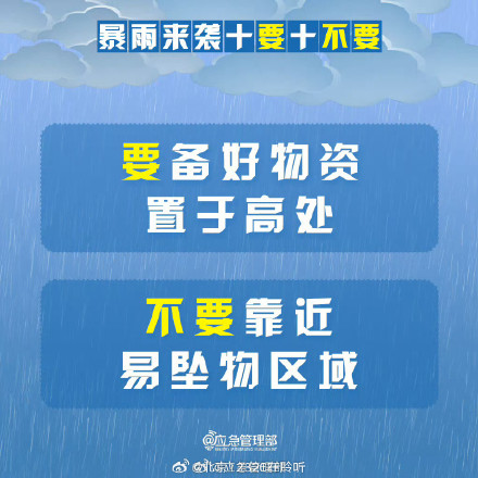 暴雨来袭十要十不要 须记牢