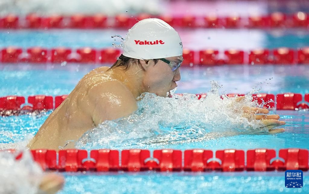 游泳世锦赛——男子100米蛙泳:覃海洋夺冠 游泳世锦赛——男子100米蛙泳:覃海洋夺冠