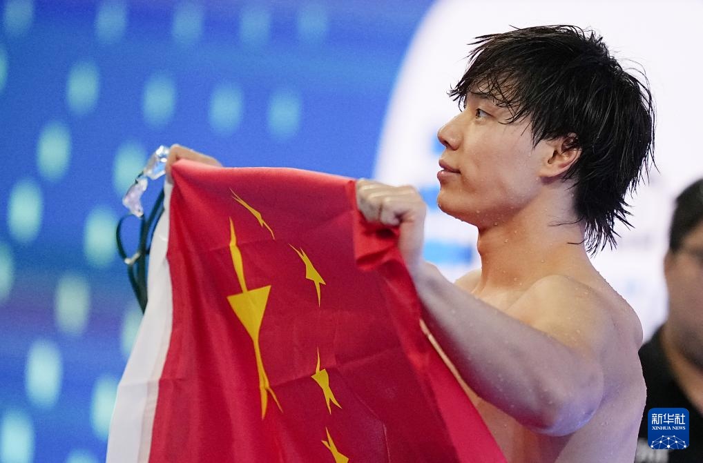 游泳世锦赛——男子100米蛙泳:覃海洋夺冠 游泳世锦赛——男子100米蛙泳:覃海洋夺冠