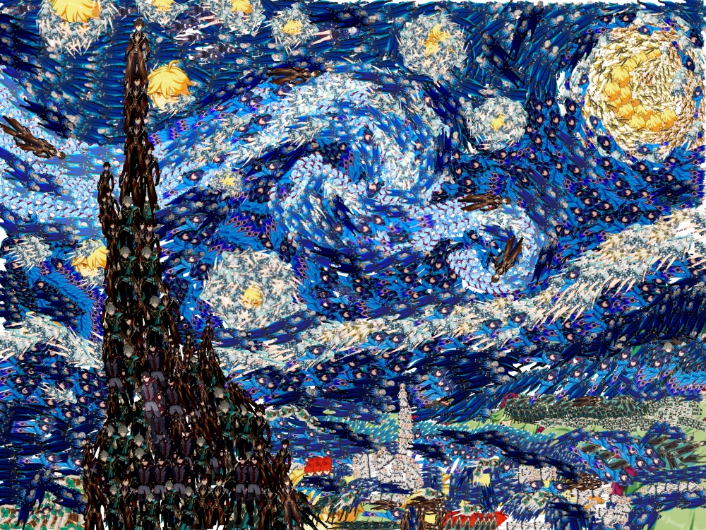 “抽象拼好画”?博主用10000个二次元角色拼出《蒙娜丽莎》 “抽象拼好画”?博主用10000个二次元角色拼出《蒙娜丽莎》