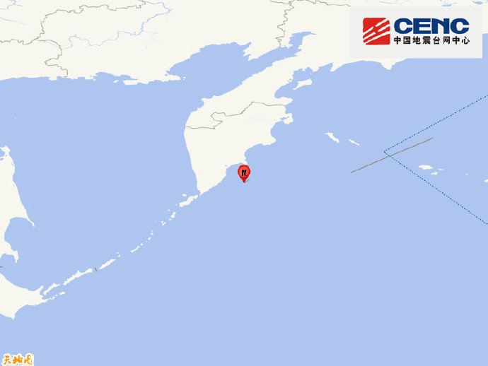 堪察加东岸远海发生6.0级地震 震源深度10千米