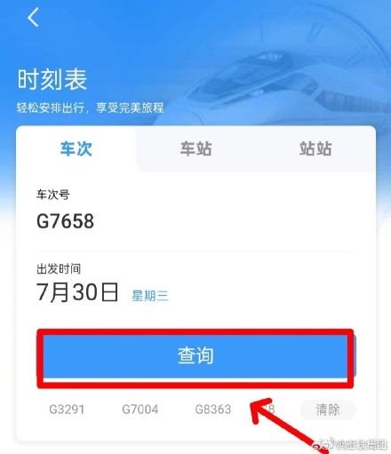 如何通过铁路12306APP查询停运车次信息