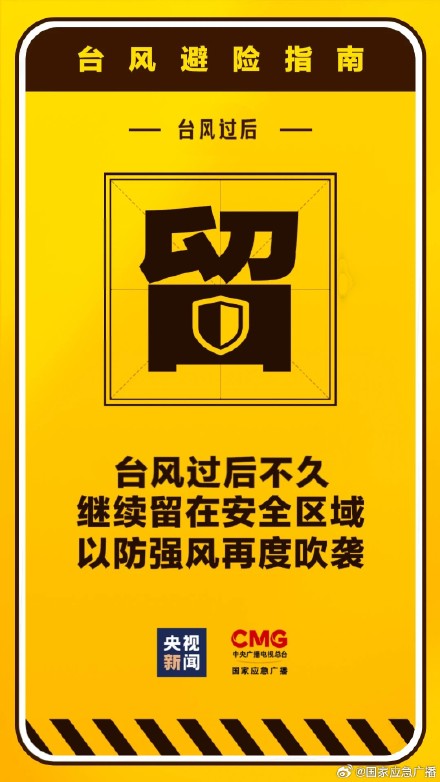 台风登陆≠危险解除 台风天安全避险指南速速收好