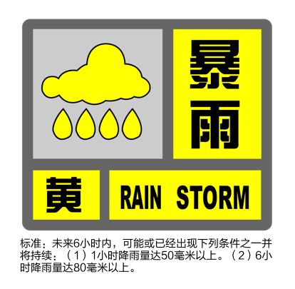 “三黄一蓝”预警高挂！申城发布暴雨黄色预警信号