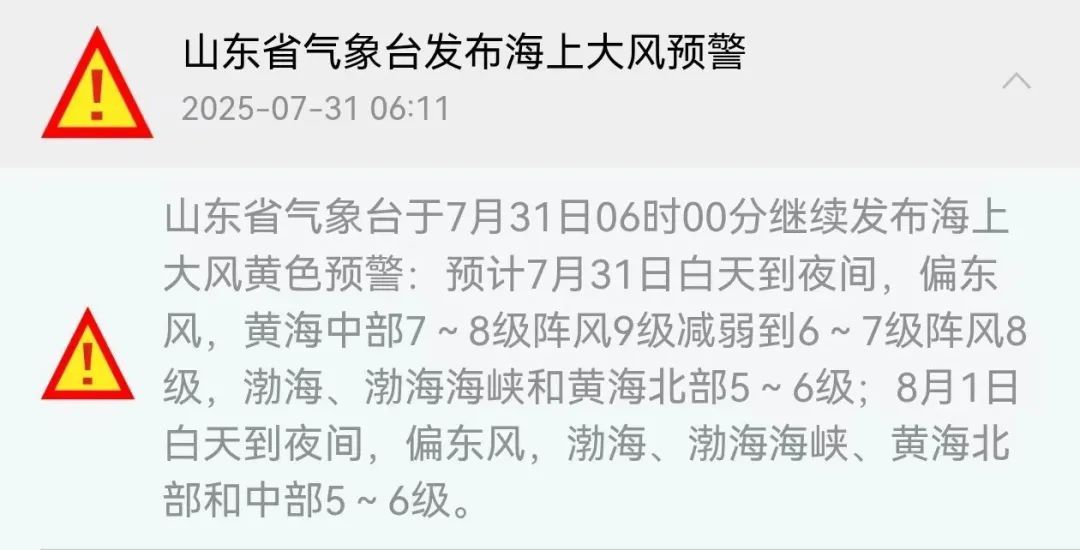 多预警齐发！山东7市局部暴雨或大暴雨，多个景区紧急关闭