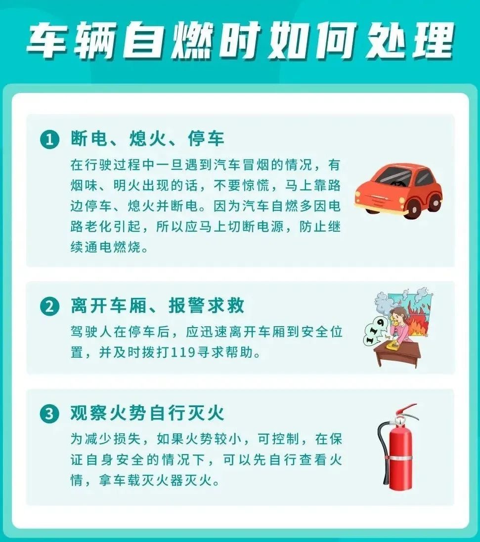 天气炎热,谨防车辆“自燃”! 天气炎热,谨防车辆“自燃”!