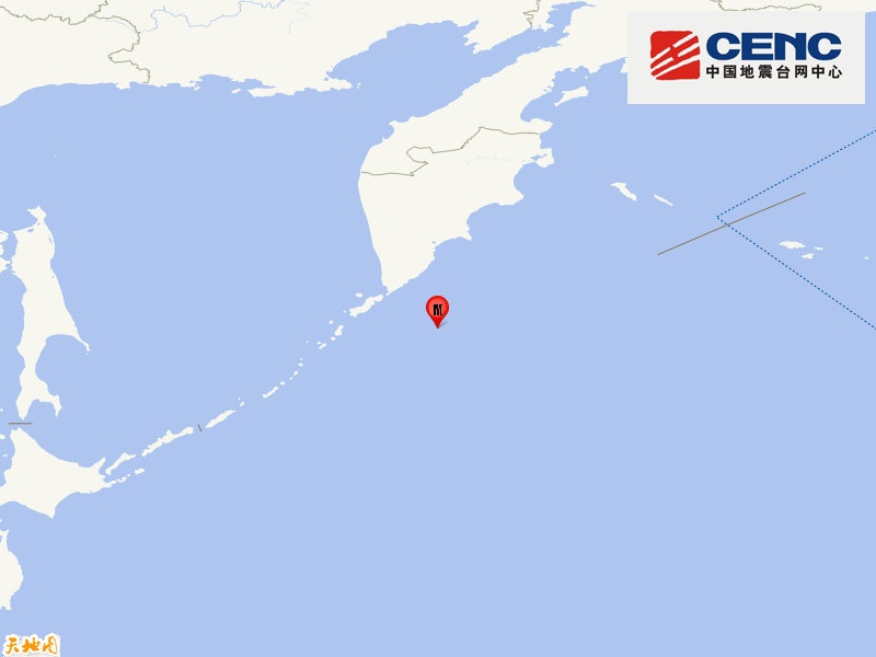千岛群岛发生6.5级地震 震源深度10千米