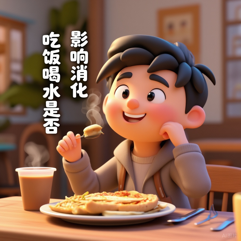 吃饭时喝水对身体有什么影响？