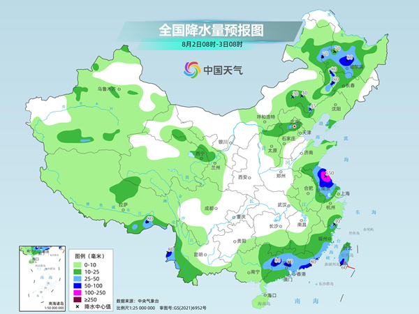 江苏安徽等地仍有猛烈台风雨 中东部高温将超长待机