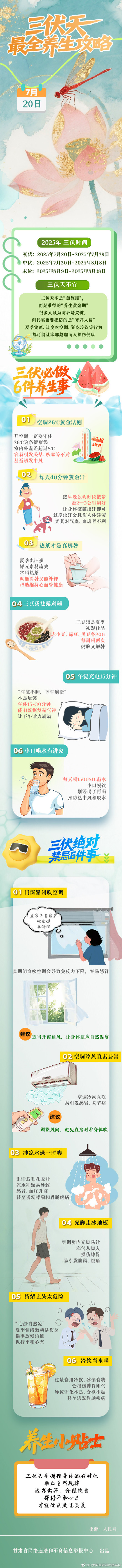 三伏天最全养生攻略