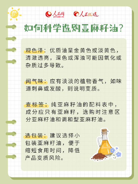 如何科学食用亚麻籽油?吃对更健康 如何科学食用亚麻籽油?吃对更健康