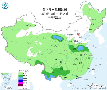 2至6日北方新一轮较强降雨 2至6日北方新一轮较强降雨