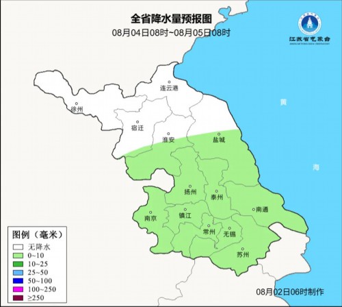 江苏发布暴雨预警！多地强降雨可达100毫米以上