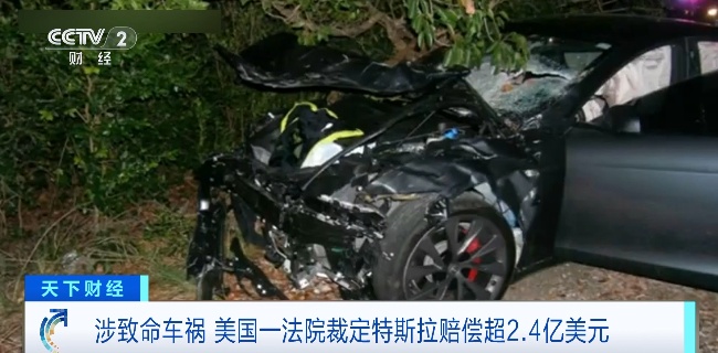 特斯拉，致命车祸！被判赔偿超2亿美元