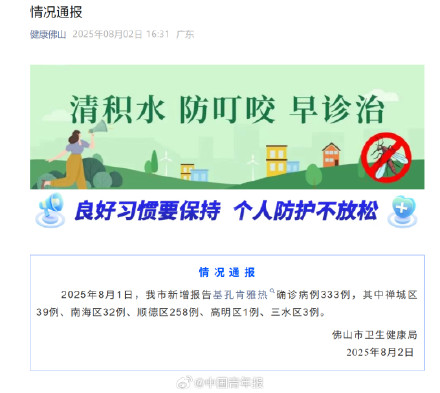 香港发现首例基孔肯雅热输入病例 多地疾控提醒