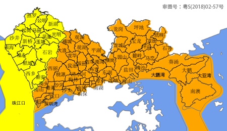 深圳市分区暴雨黄色预警信号升级为橙色