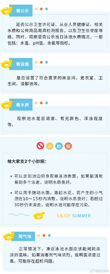 4步教你判断泳池干不干净