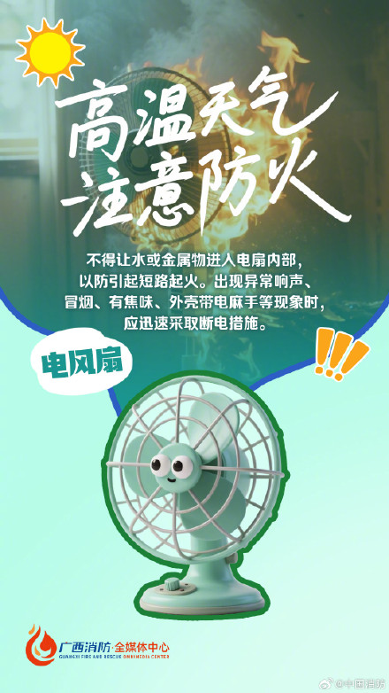 高温天这些隐形火患要警惕 高温天这些隐形火患要警惕