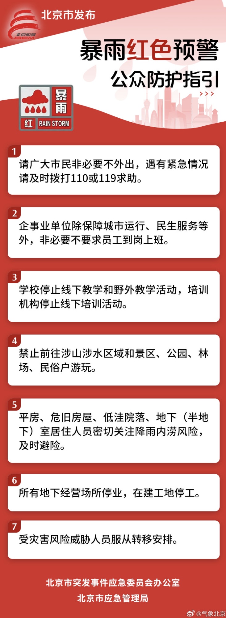 北京发布洪水+积水内涝+山洪灾害预警！下午至夜间有暴雨，部分地区大暴雨