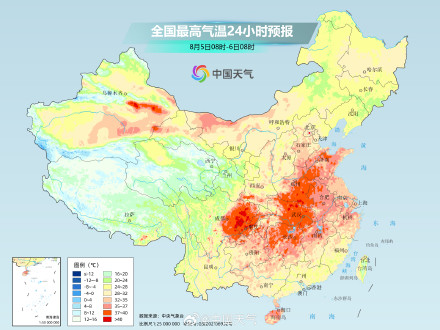 中东部仍有成片高温 江南多地暑热持续待机
