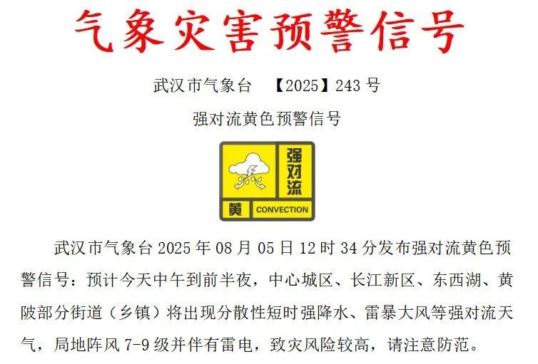 9级大风今天到汉，红警继续！