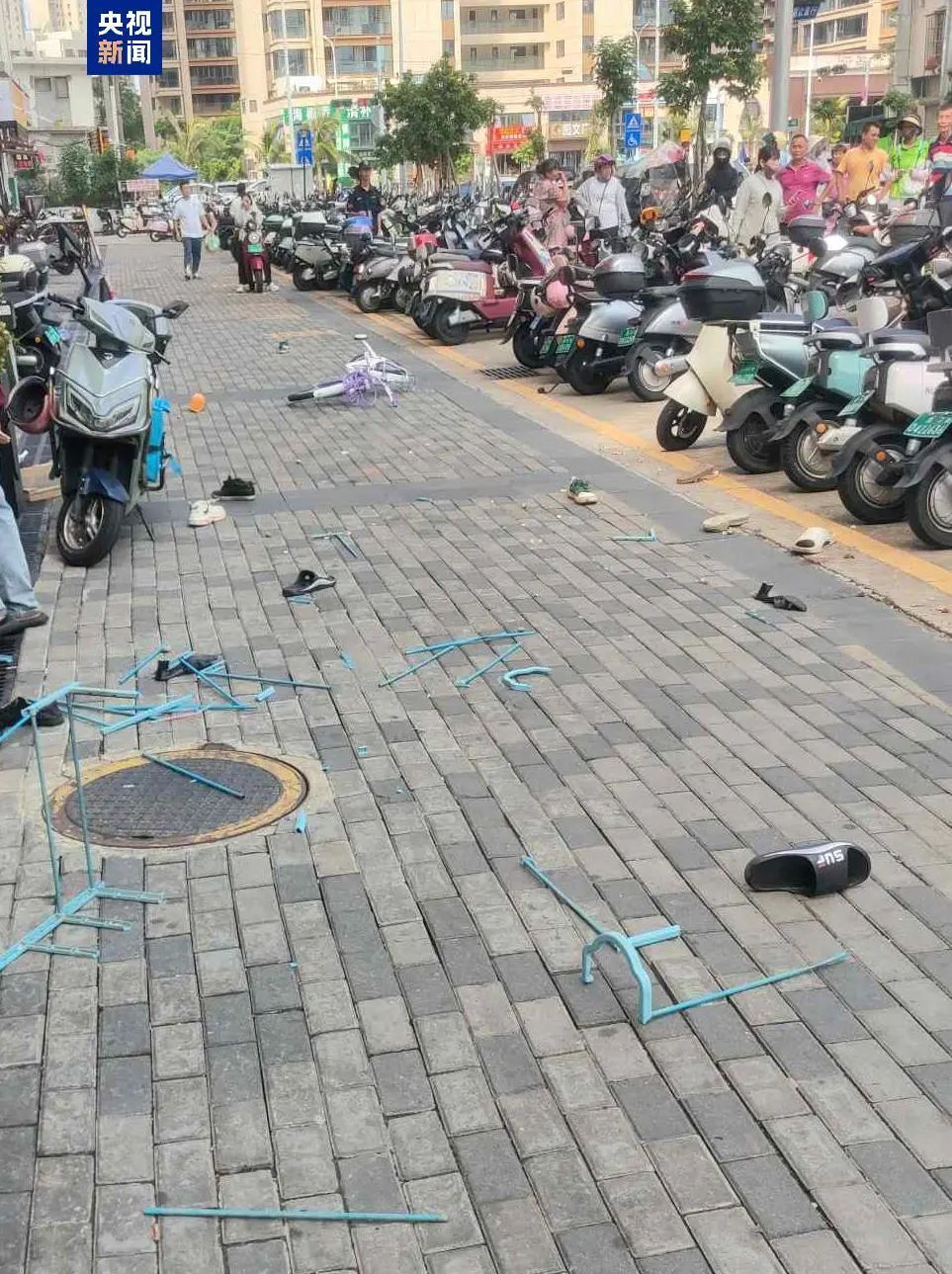 儿童自行车、鞋架等突然从天而降，林某（男，24岁）被刑拘