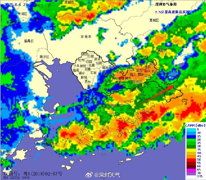 注意！深圳分区暴雨预警信号升级为橙色！
