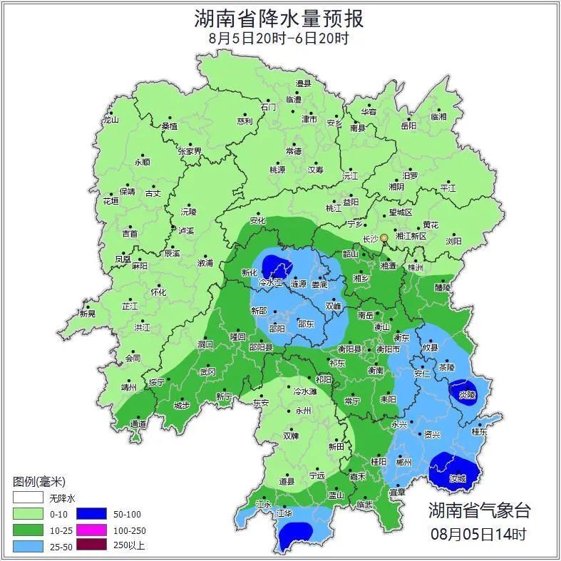 湖南气象发布：38℃！暴雨！8级雷暴大风！今天抵达湖南