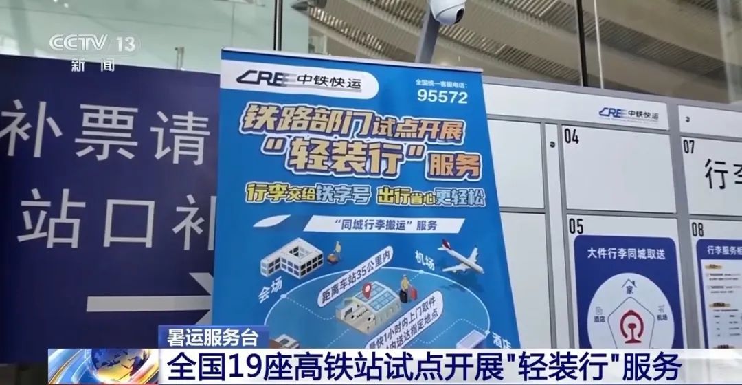 铁路服务上新，同城行李“门⇌站”