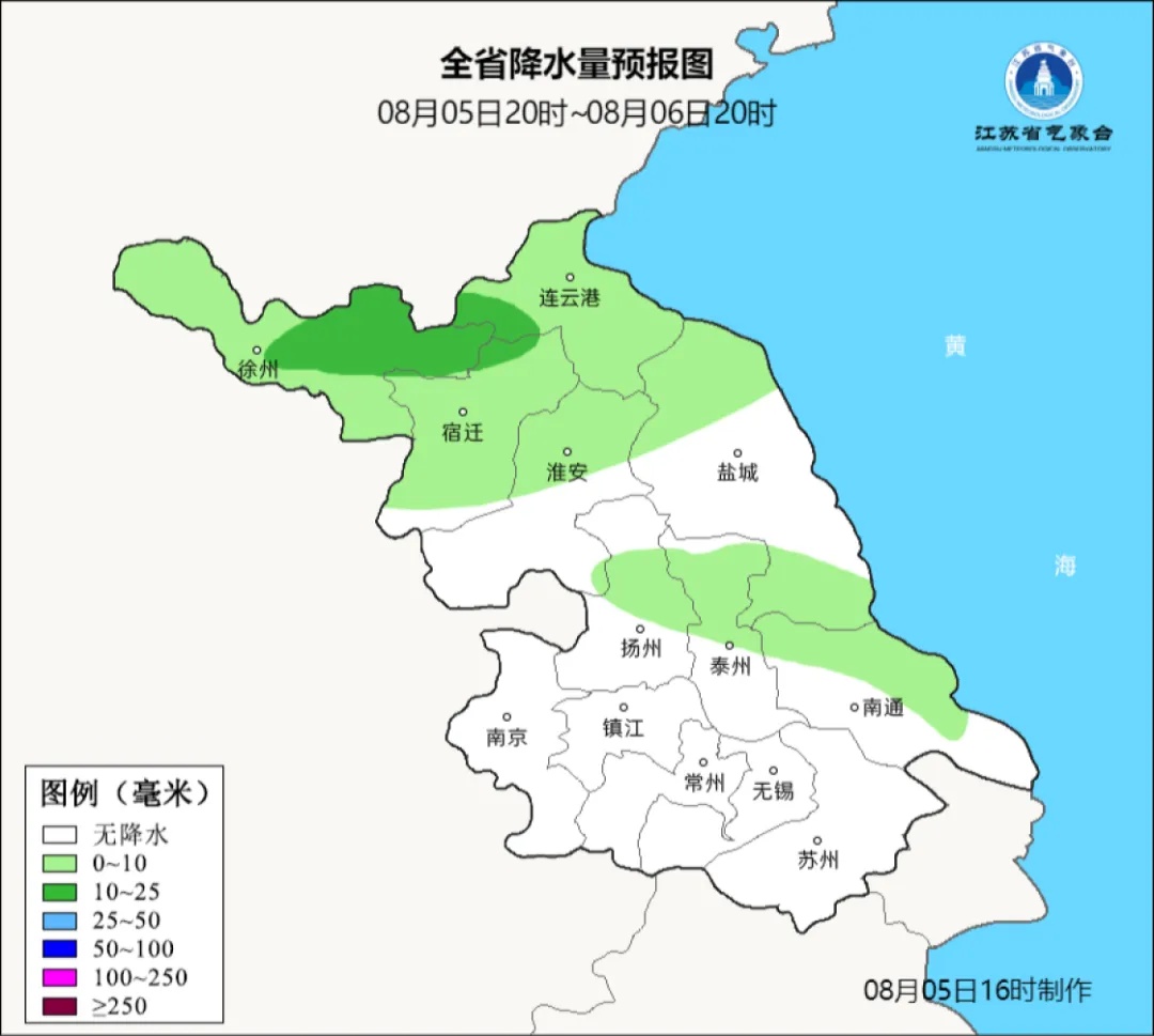 江苏气象：雨量中到大，最高36℃