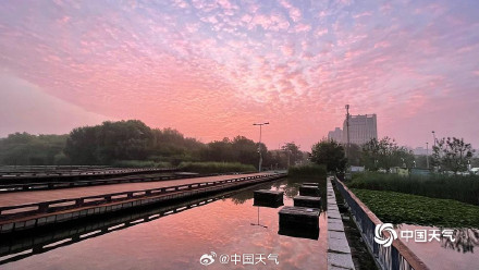 北京晚霞朝霞接连现身