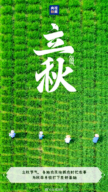 今日,立秋,又该贴秋膘了 今日,立秋,又该贴秋膘了