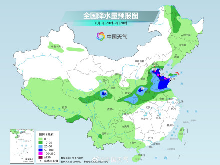 华北黄淮等地强降雨来袭 降雨最强时段为8日夜间至9日白天