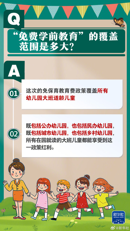 一组问答带你了解免费学前教育政策