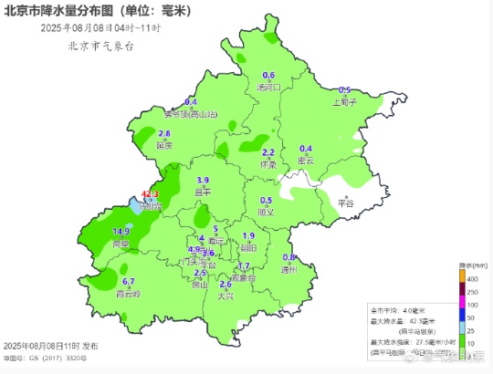 北京此轮降雨预计持续到前半夜！注意远离山区河道