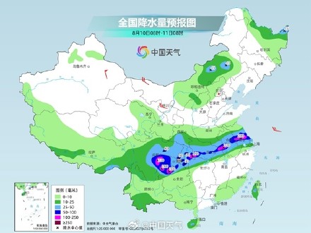 降雨核心区南压至四川盆地到江淮 局地有大暴雨