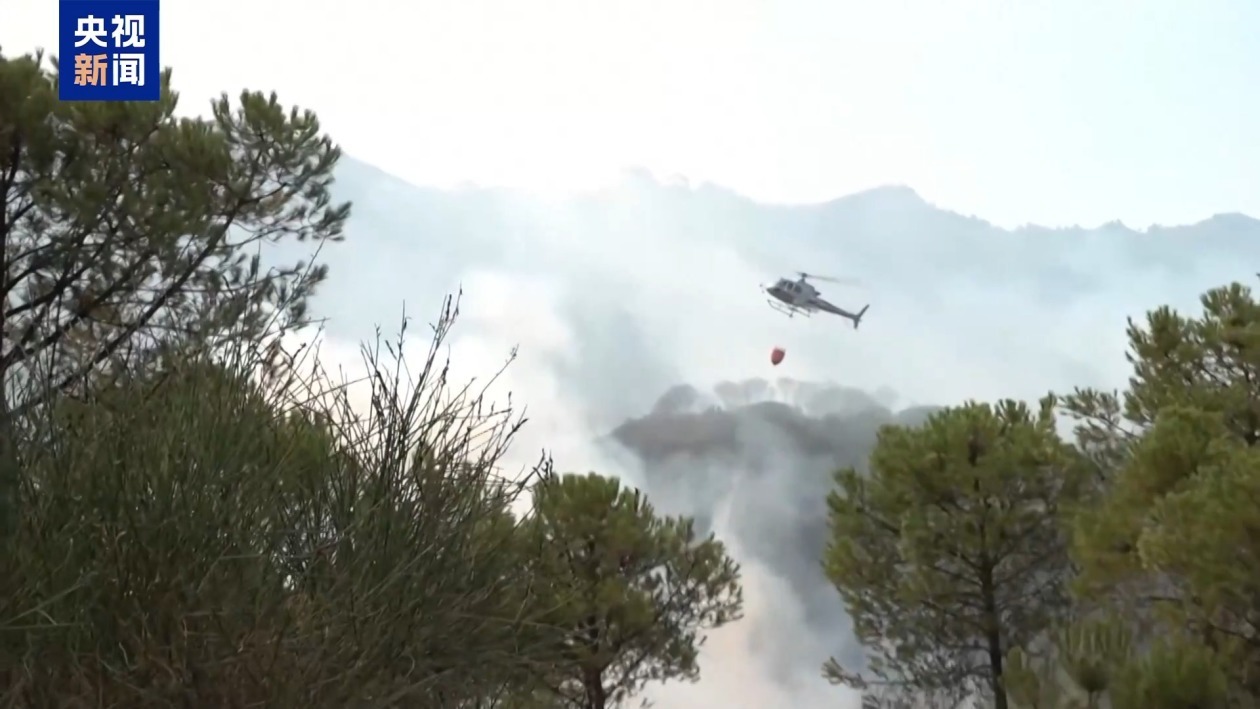 意大利维苏威火山游客线路因森林大火关闭 庞贝遗址仍开放