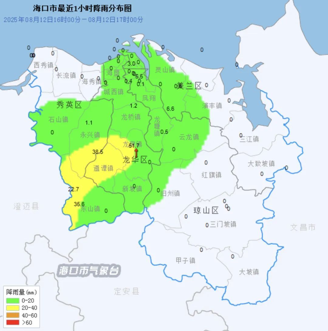 暴雨橙色+大风黄色！海口发布预警信号