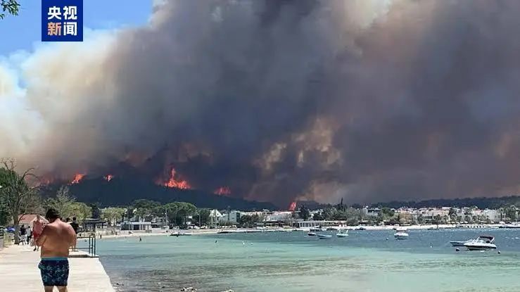 受森林火灾影响 土耳其达达尼尔海峡单向封航 受森林火灾影响 土耳其达达尼尔海峡单向封航