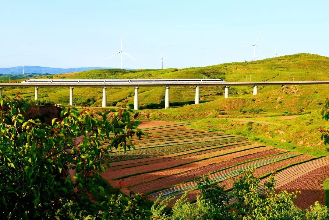 壁纸来袭！看火车行驶在草原“画廊”